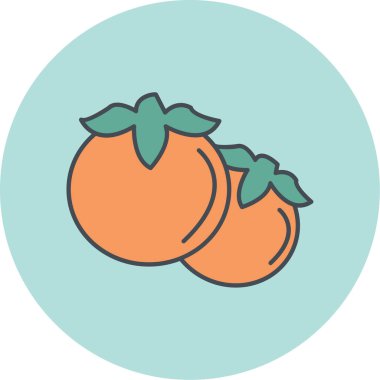 portakal simgesinin vektör illüstrasyonu