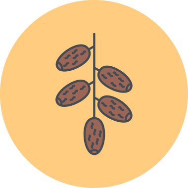 Ceviz simgesinin vektör illüstrasyonu