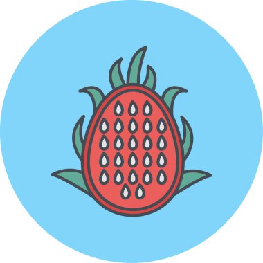 Çileğin vektör illüstrasyonu