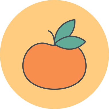 elma simgesi, vektör illüstrasyonu