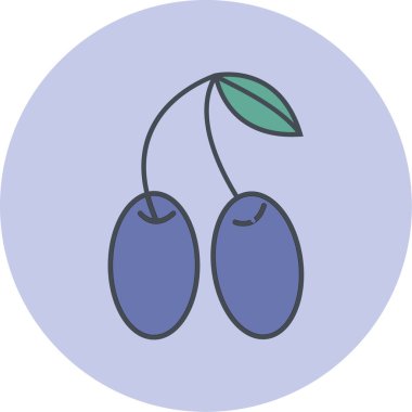 Meyve simgesinin illüstrasyon vektörü