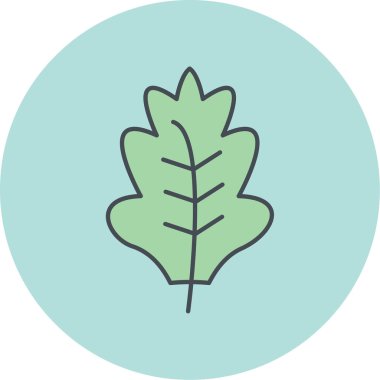 Yaprak ikonu vektör illüstrasyonu