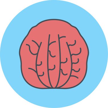 beyin ikonu vektör illüstrasyonu