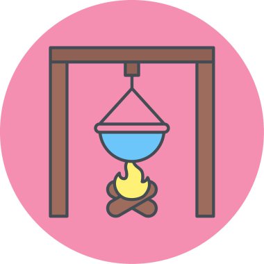 ateş vektörü simgesi modern basit illüstrasyon