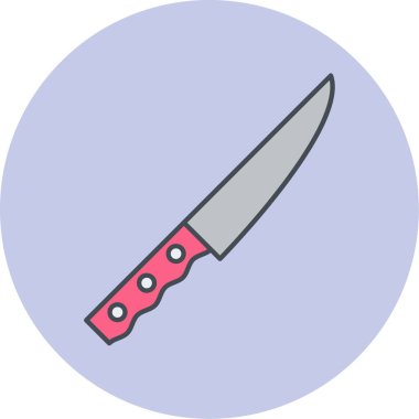 Bıçak. Web simgesi basit illüstrasyon