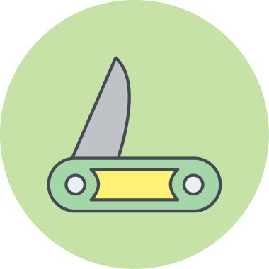 Modern bıçak simgesinin vektör illüstrasyonu