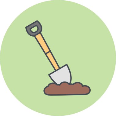 Kürek. Web simgesi basit illüstrasyon