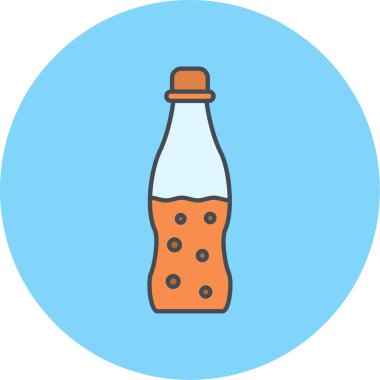 Şişe simgesinin vektör illüstrasyonu