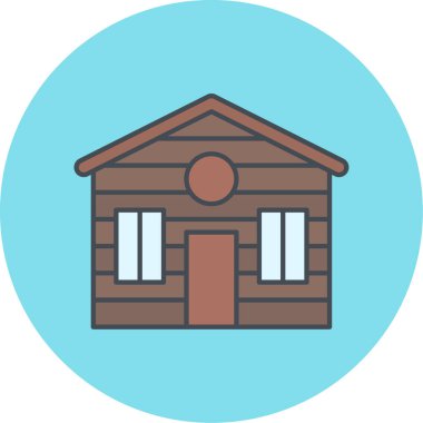 Ev simgesinin vektör illüstrasyonu