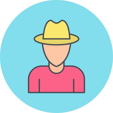 man simgesi vektör illüstrasyonu