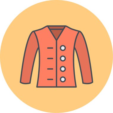 Modern kıyafet simgesinin vektör illüstrasyonu