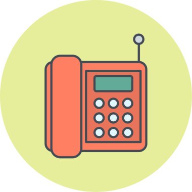 - Telefon. Web simgesi basit illüstrasyon