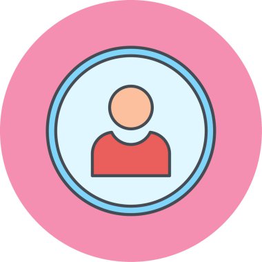 Bir kadın simgesinin vektör illüstrasyonu