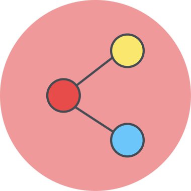 Paylaş. Web simgesi basit illüstrasyon