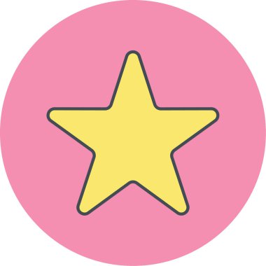 yıldız simgesi vektör illüstrasyonu