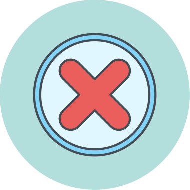 İzole edilmiş bir simge ögesinin vektör çizimi