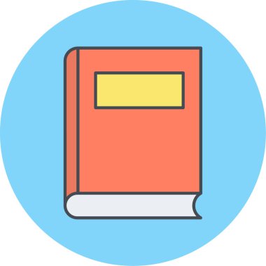 kitap simgesi vektör illüstrasyonu