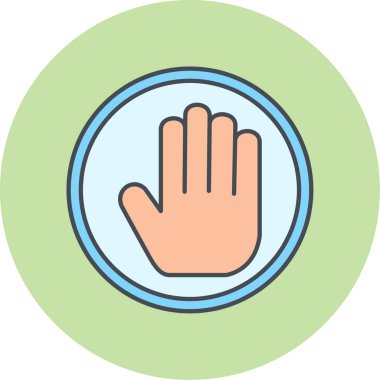 el simgesi vektör illüstrasyonu