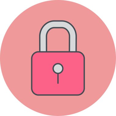 ikon vektör illüstrasyonunu kilitle