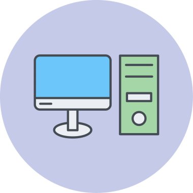 bilgisayar simgesi vektör illüstrasyonu