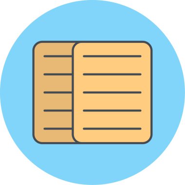 kitap simgesi vektör illüstrasyonu