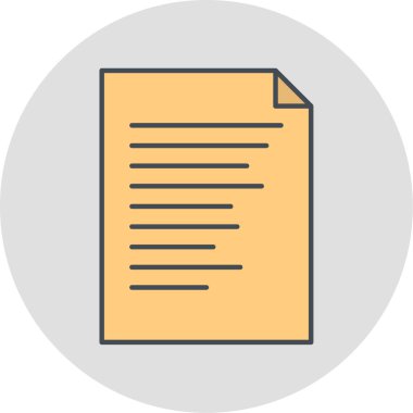 belge simgesi, vektör çizimi