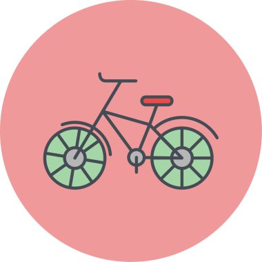 bisiklet ikonu vektör illüstrasyonu