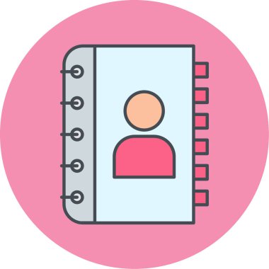 Basit bir kitap ikonu. vektör illüstrasyonu