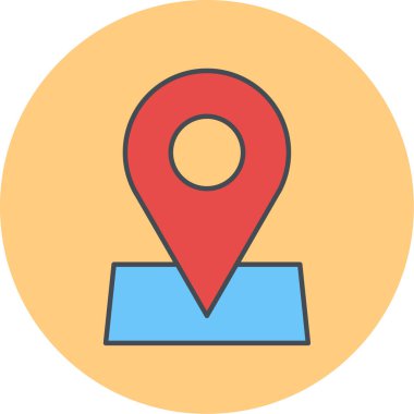 Harita işaretleyici. Basit tasarım