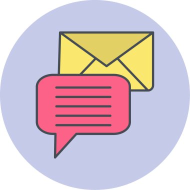 E- posta simgesi vektör illüstrasyonu