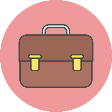 evrak çantası simgesi, vektör illüstrasyonu