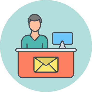 çevrimiçi eğitim simgesinin vektör illüstrasyonu