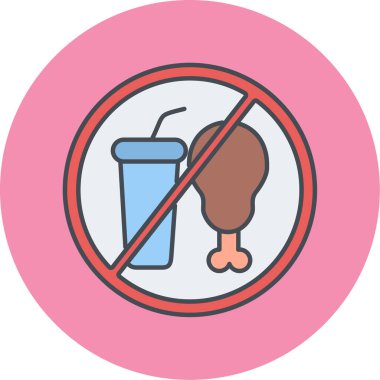 Dumanlı ikon vektör illüstrasyonu yok