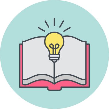 kitap simgesi vektör illüstrasyonu