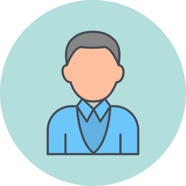 man simgesi vektör illüstrasyonu