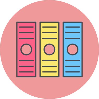 Belge simgesinin vektör illüstrasyonu