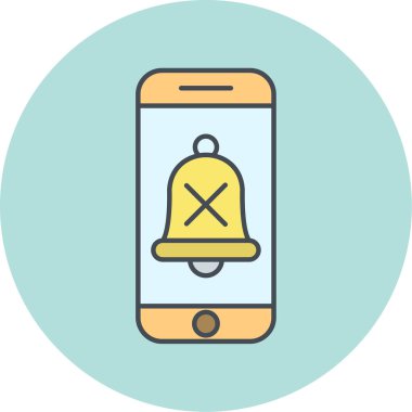 Cep telefonu simgesinin vektör illüstrasyonu