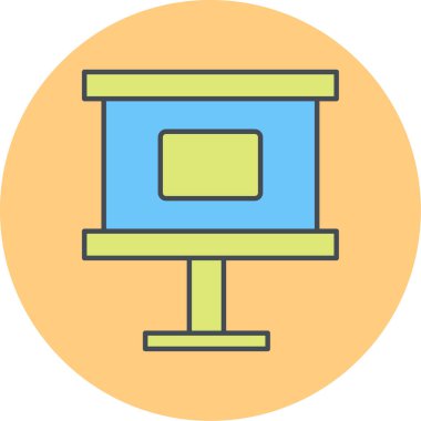 vektör lcd simgesi illüstrasyonu