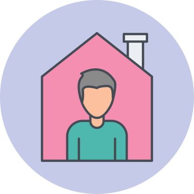 Erkek ve kadın ikonunun vektör illüstrasyonu