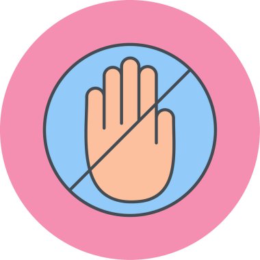 el simgesi vektör illüstrasyonu