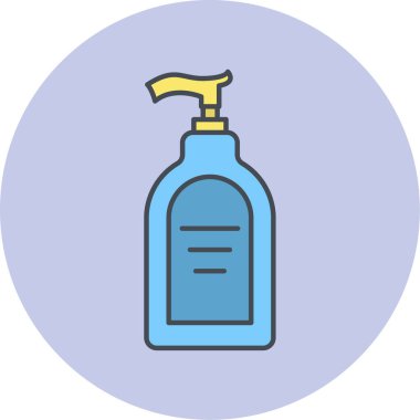 Bir şişe simgesinin vektör illüstrasyonu