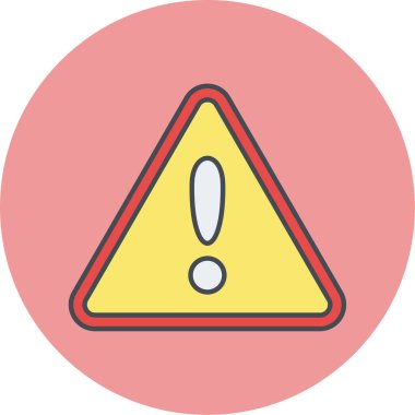 uyarı işareti simgesi, vektör illüstrasyonu