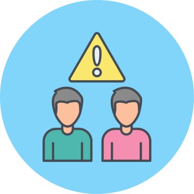 Erkek ve kadın ikonunun vektör illüstrasyonu