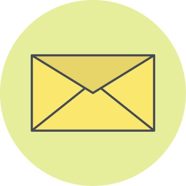 E- posta simgesi vektör illüstrasyonu