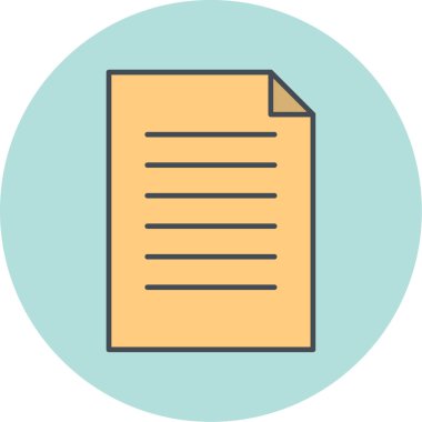 Vektör belgesi Simge illüstrasyonu