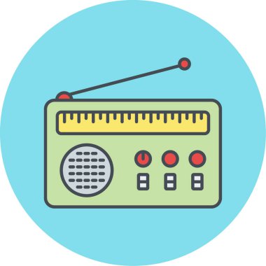 radyo simgesi vektör illüstrasyonu