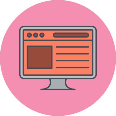 seo modern simgesinin vektör illüstrasyonu