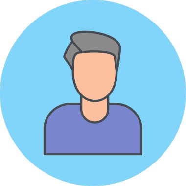 man simgesi vektör illüstrasyonu