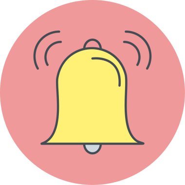 Çan simgesinin vektör illüstrasyonu