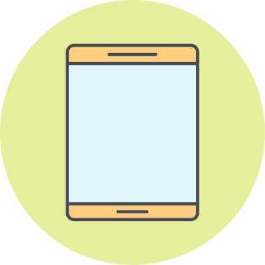 Cep telefonu simgesi, vektör illüstrasyonu